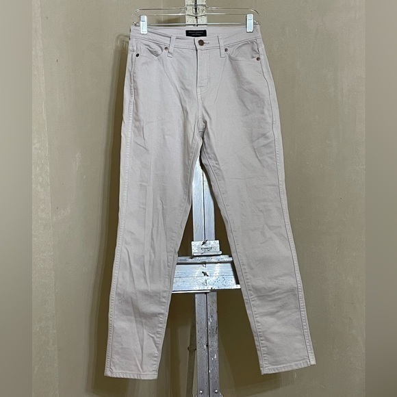 BANANA REPUBLIC CREAM JEANS CURVY STRAIGHT SZ 25/0 - Picture 1 of 6